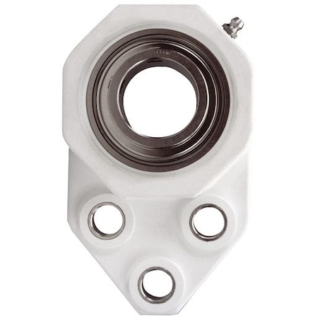 Dodge Industrial Flange Block Bearing; 3 Bolt Flange Bracket; 1-1/4 in. Bore; 1-1/4 in. Bolt Spacing; 1 Piece Solid FB-SCEZ-104S-PCR